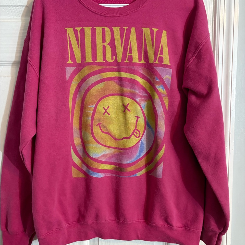 Gildan Pink Nirvana Sweatshirt